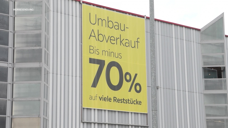 "Alles muss Raus XXXLutz Abverkauf SW 342022 ZENTRALRAUM TV1